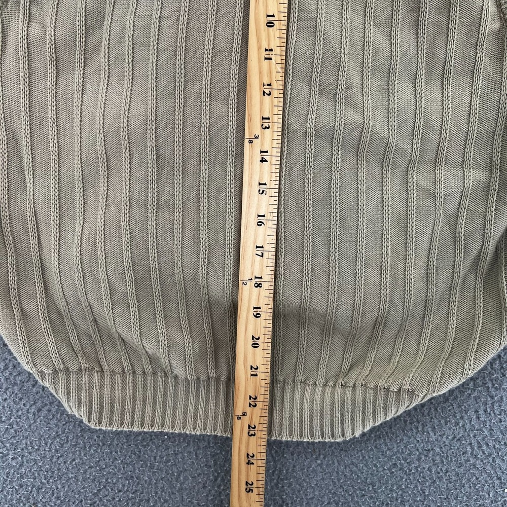 Vintage United Colors of Benetton V-neck‎ Knit Beige Sweater Vest Adult XL Italy - Picture 11 of 12